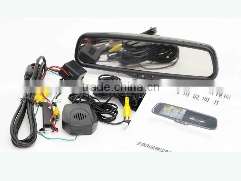 latest car rear view mirror of 4.3inch display with DVR for your car