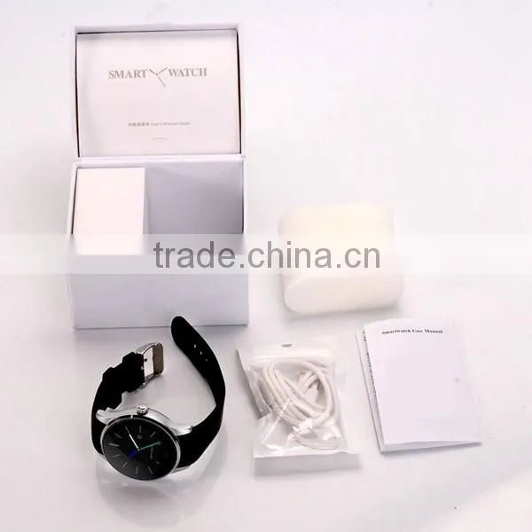 Bluetooth Round Metal Smartwatch K88S Android Smart Watch with Sim Card Heart Rate Monitor