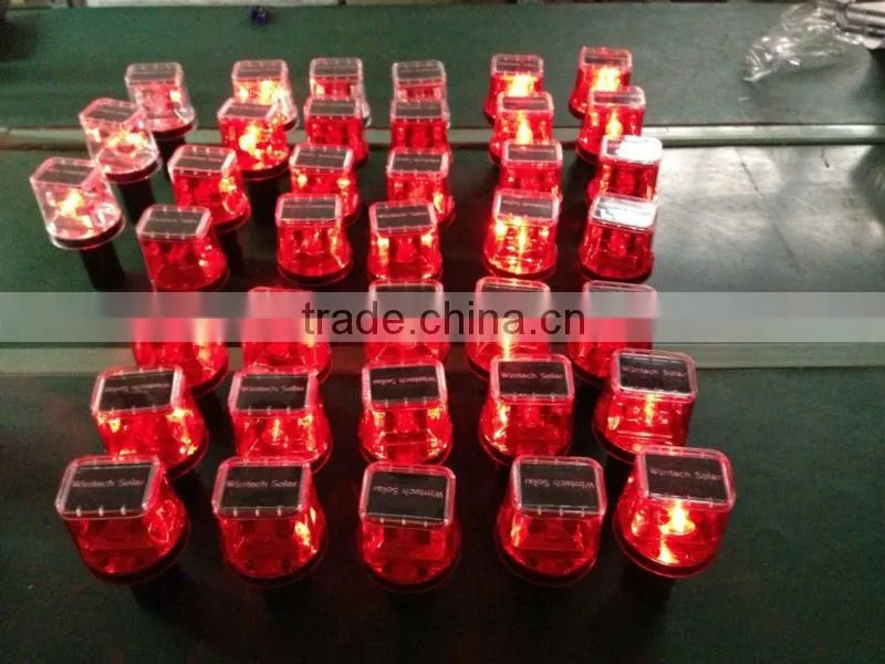 Solar-powered blinker traffic signal light /Flare solar-powered warning light