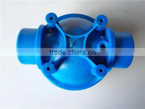 High quality pipe fitting mould 2 cavities pp plastic and copper insert interchangeable nut end cap mould