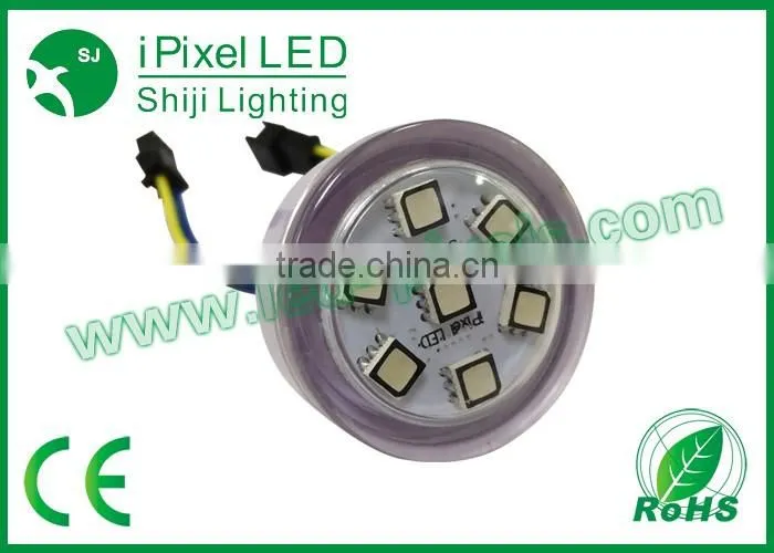 dc12v/24v outdoor fairground 38mm 12led rgb pixel led camaleon