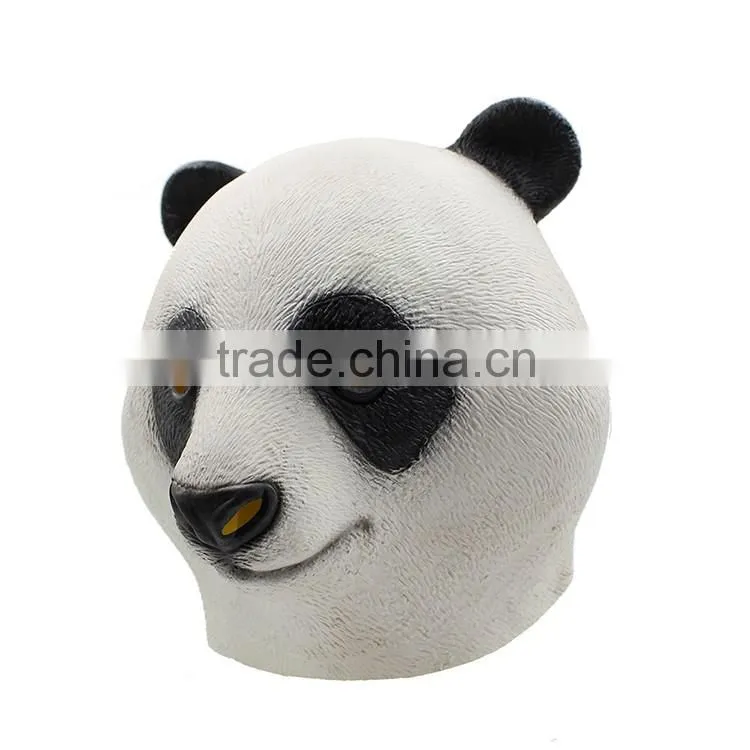 hot sale Masquerade magical full head adult size animal panda latex mask