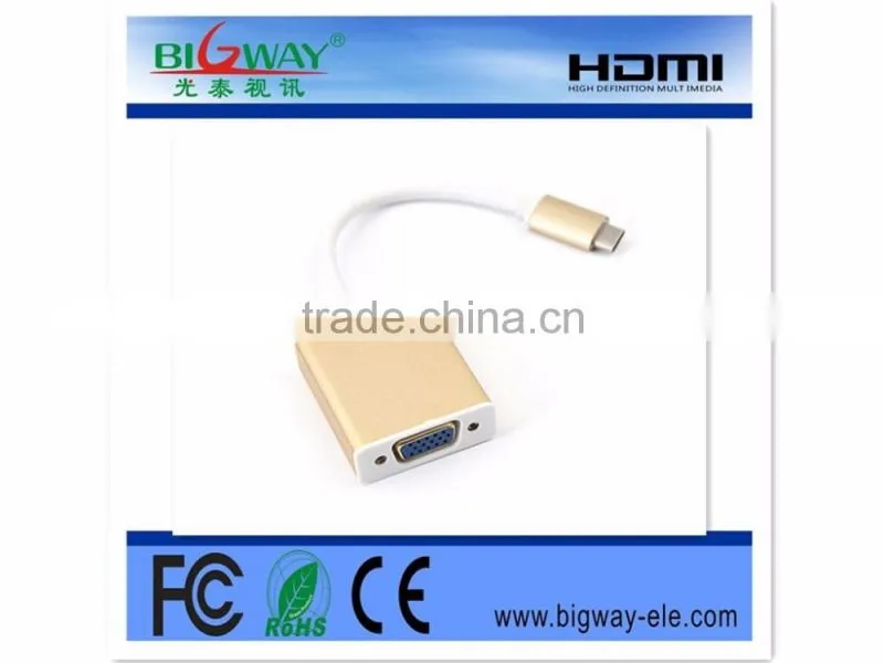 Hot selling Type C to VGA Adapter Cable with high quality and factory price