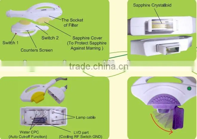 Professional 2 in 1 808nm diode laser+ipl hair removal machine