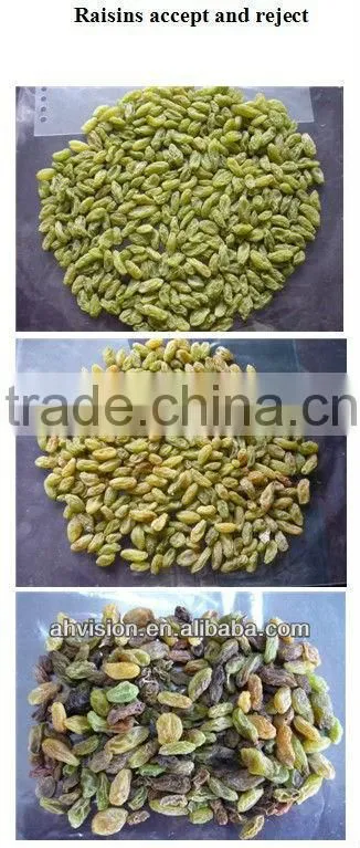 2016 with 5000+pixel raisins color sorter with fast detection and high identification rate,raisins grading machine