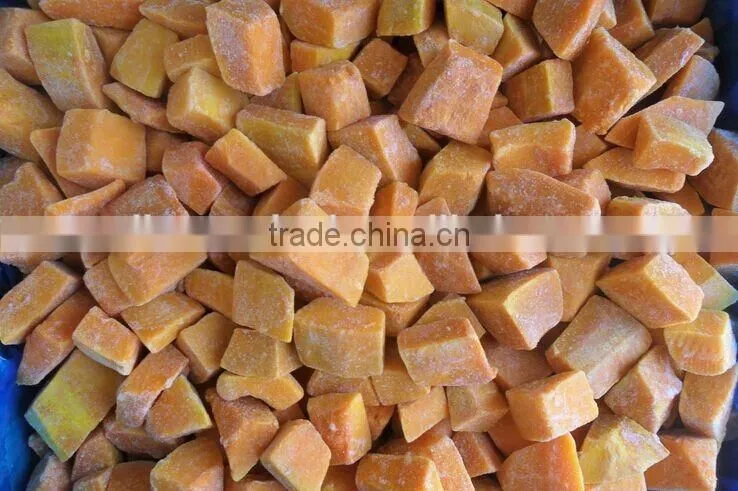 Frozen pumpkin Peeled Organic IQF frozen pumpkin price from China