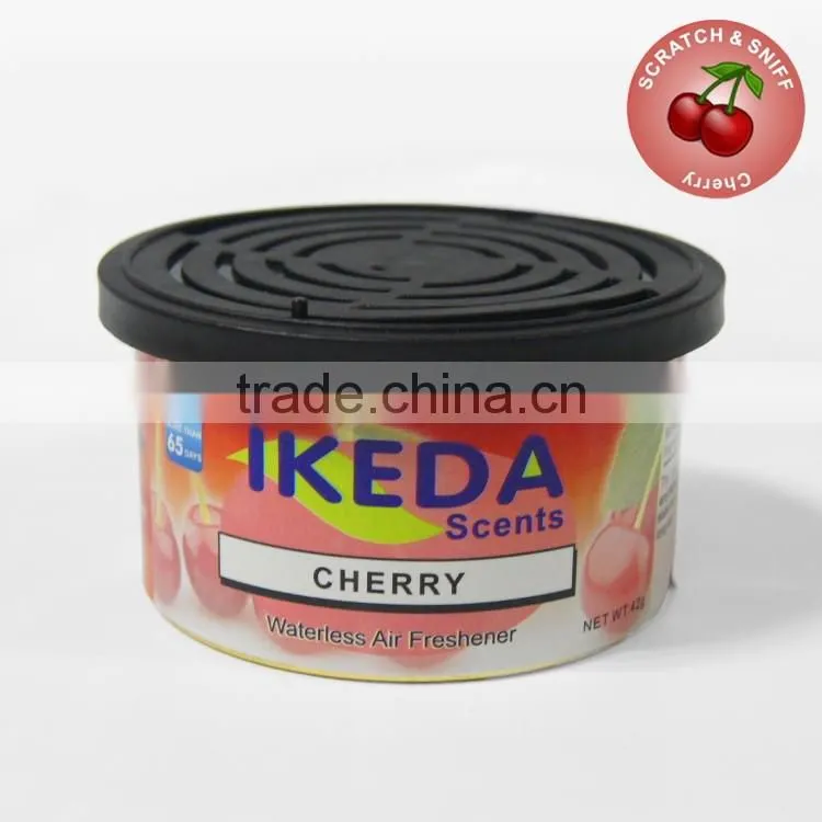 Hot sale strawberry scented wood organic cans car air freshener