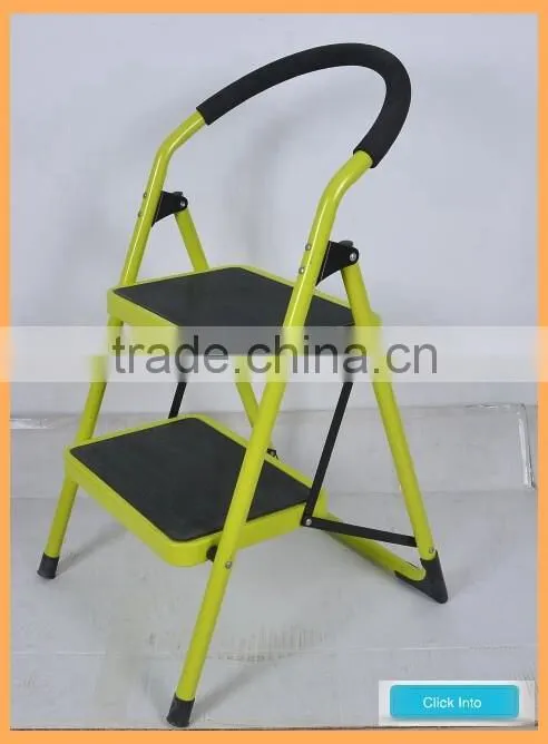 Multi Functional Household 4 Steel Step Ladder with Safety Rail