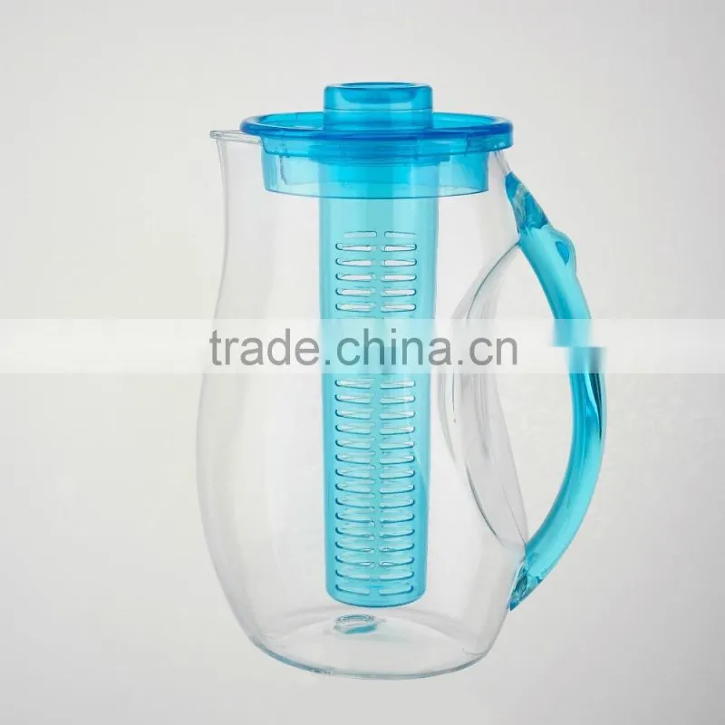 Creative heat cold Kettle high bulk acrylic cold water bottles to store fruit Chinese herbs tea Kettle