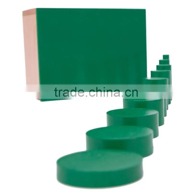 Educational toy colorful montessori material knobless Cylinders