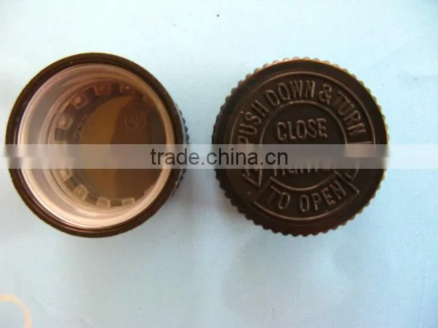 20/410 plastic screw child proof bottle cap