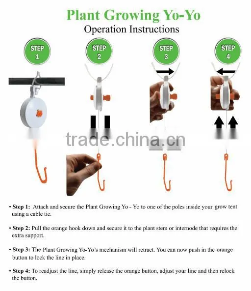 adjustable hanger-grow yoyo/ plug plant yoyo/ grow light reflector yoyo