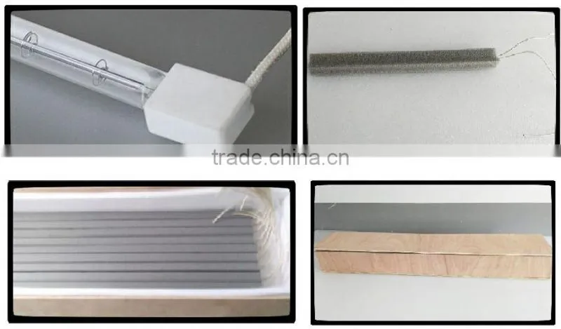 medium wave infrared heating lamps for package machine