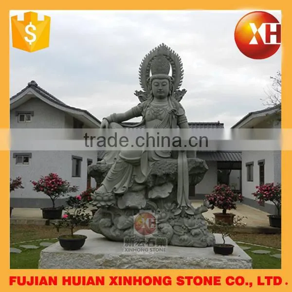 Hand carved sitting life size buddha statue for garden decoration