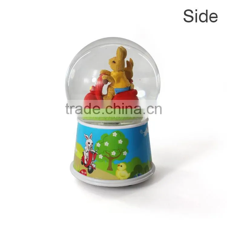 2015 cute yard musicial snow globes