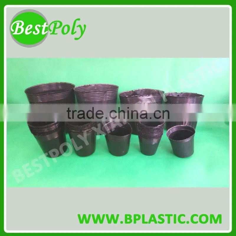Colorful small plastic potted plants tray for flower
