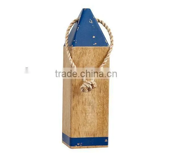 Rustic Look Wooden Buoy Address Plaque Solid Wooden Address Block Hanging Block Unique Door Stop