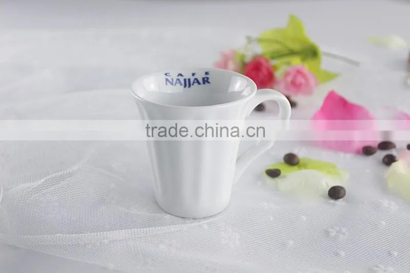 Factory direct wholesale customized white crockery coffee cup
