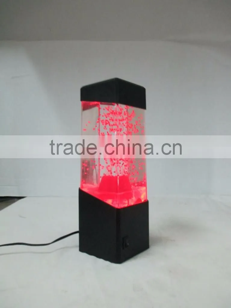 New Arrival LED Colorful Changing Decorative Volcanic Lights, Flashing Jellyfish Light, Table Mini Aquarium With LED Light