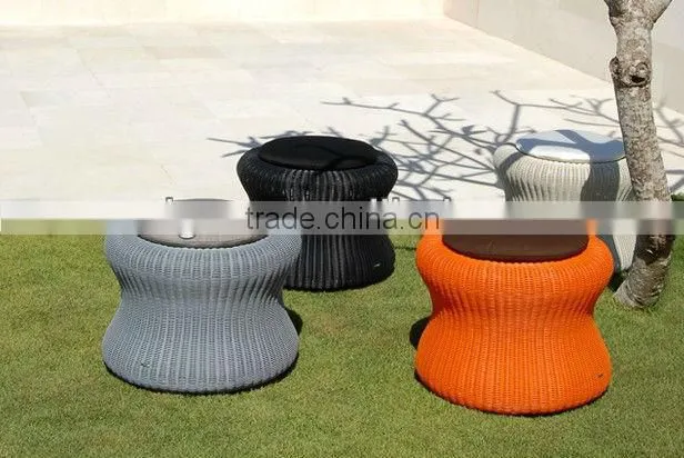 2017 Trade Assurance JINHUA SIGMA modern leisure design round rattan mini garden stool
