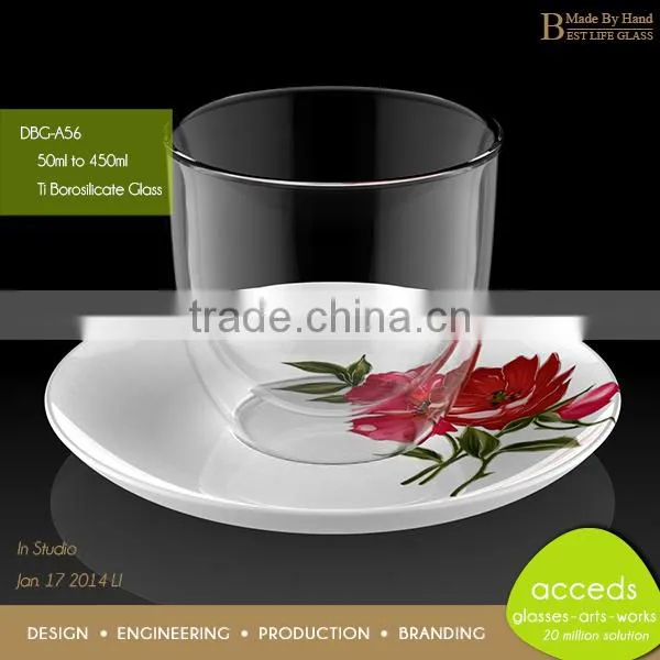 Heat-Resistant Personalized Reusable Set of Water Glass