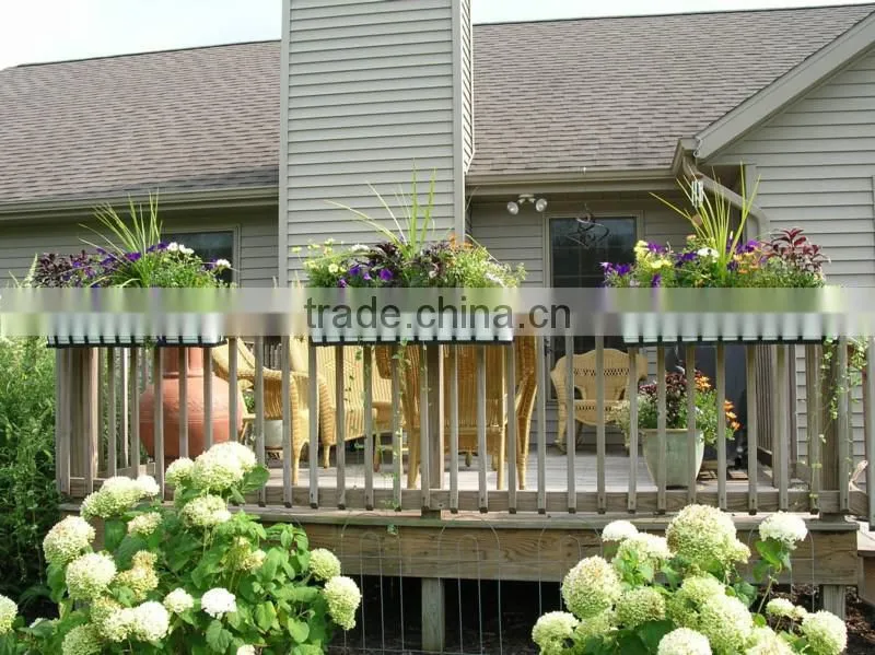 self watering plastic garden planters rectangular planter box