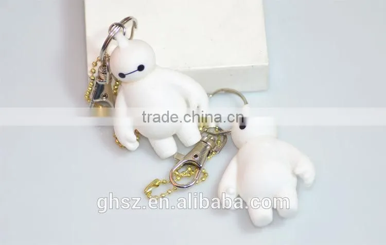 Guo hao wholesale custom big hero pvc key chain