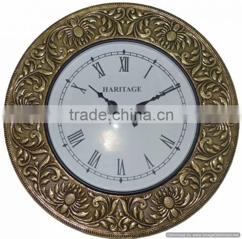 metal home decor clock