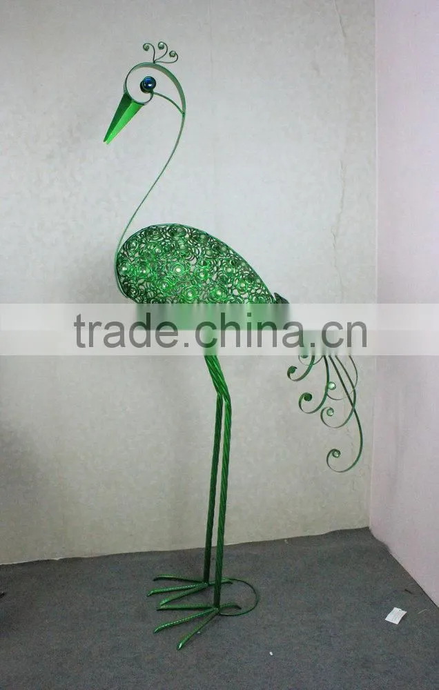 Metal peacock garden decoration