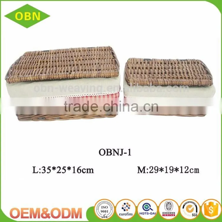 Wholesale custom round mini natural cheap woven wicker storage basket for sundries