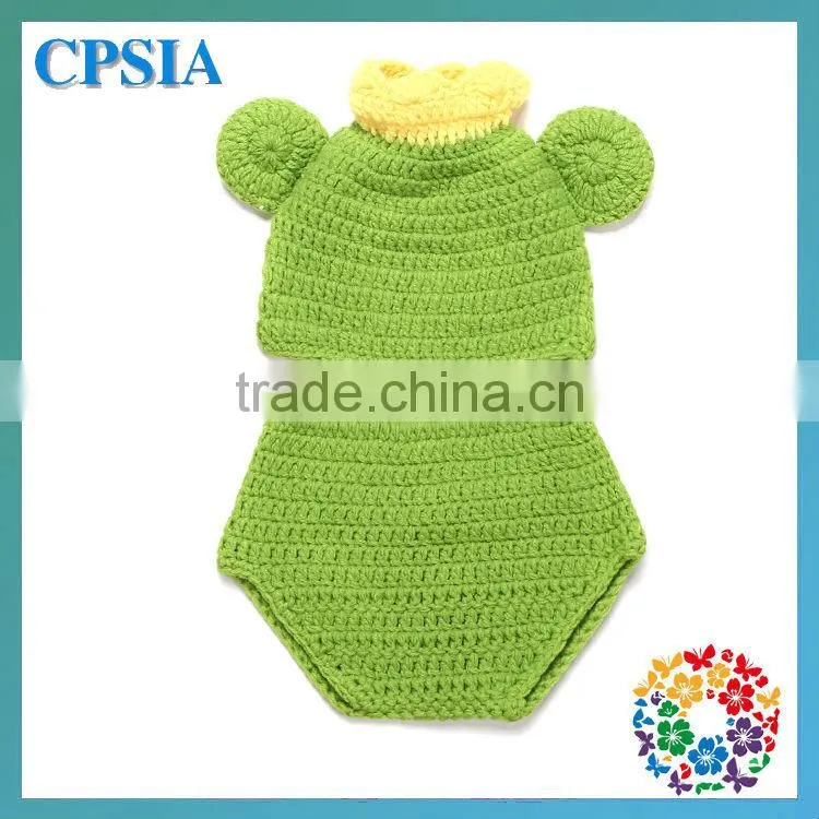 Beautiful Crochet wool knit hats beanie with infant diaper covers