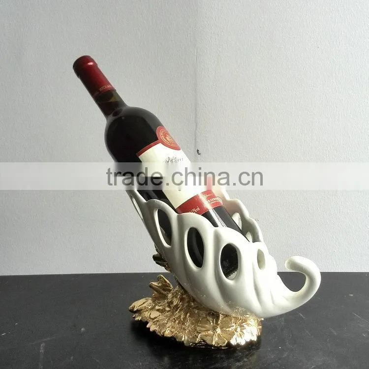 Polyresin wine shelf decoration
