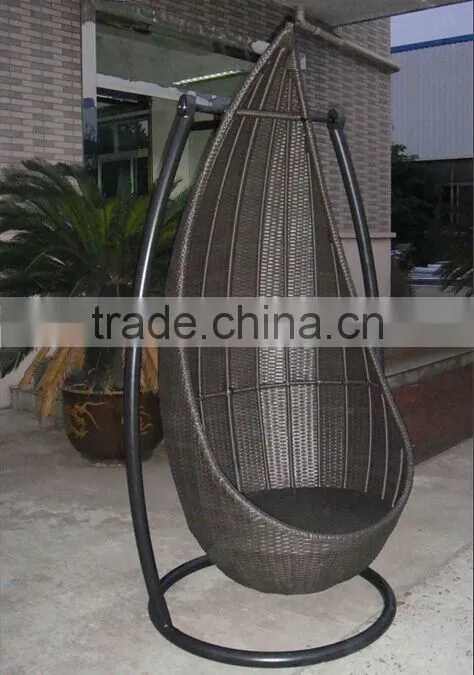 Outdoor rattan wicker swing chair