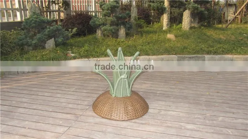 Pineapple Aluminum Hamper Outdoor Furniture Rattan Storage Boxs