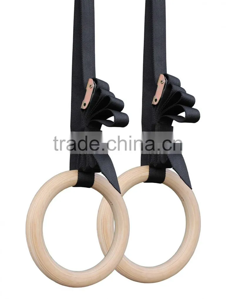 High Grade Professional wood Gym Rings