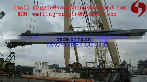 pump suction dredging vessel with hydraulic system