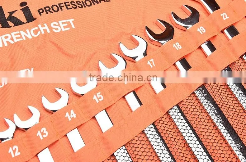 AK-6140 14pcs 8-24mm polish combination wrench set