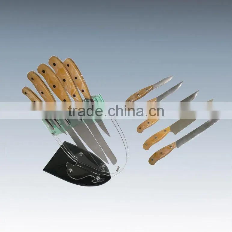 534-31 Kitchen Knife Set with acrylic holder