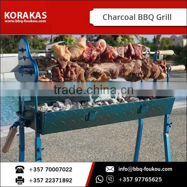 Sturdy BBQ Table for Rotisserie/ Charcoal BBQ Grill with Electric Motor