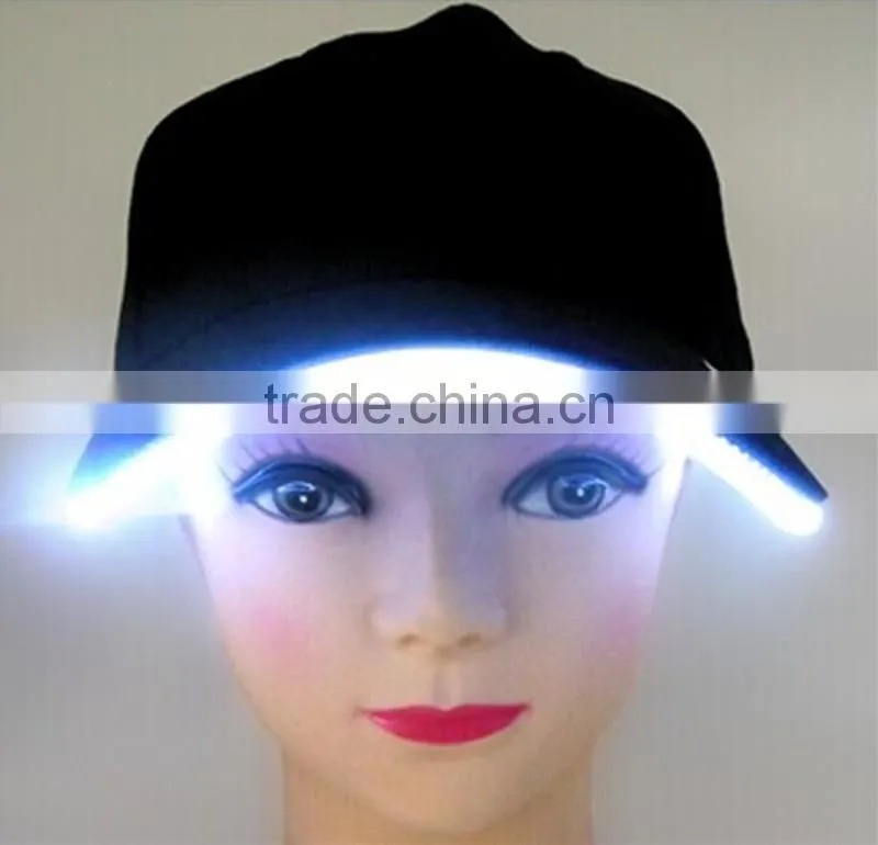 Blank Fiber Optic Cap , Flashing Cap , Led Light Caps And Hats Wholesale