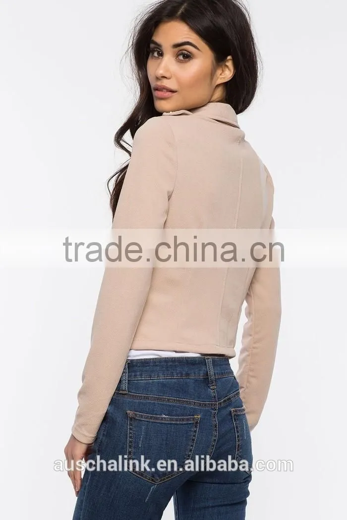 2016 fashion design elegant ladies bulk wholesale jacket