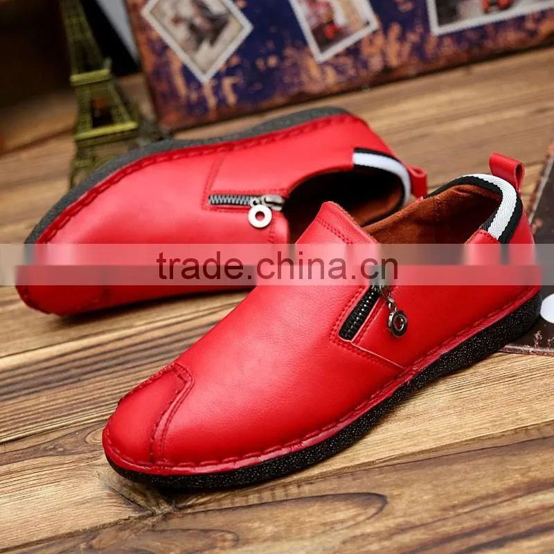 dark blue genuine leather men business casual shoes fashion best quality, lace up relaxation leather shoes men fashion style
