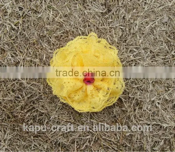 Hot sale plastic crystal flower headband for sale