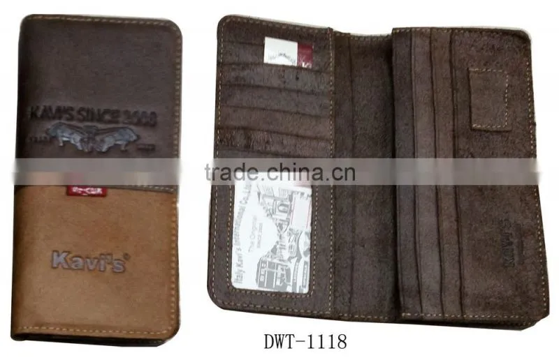 Fashion hot patches work men real leather passport holder