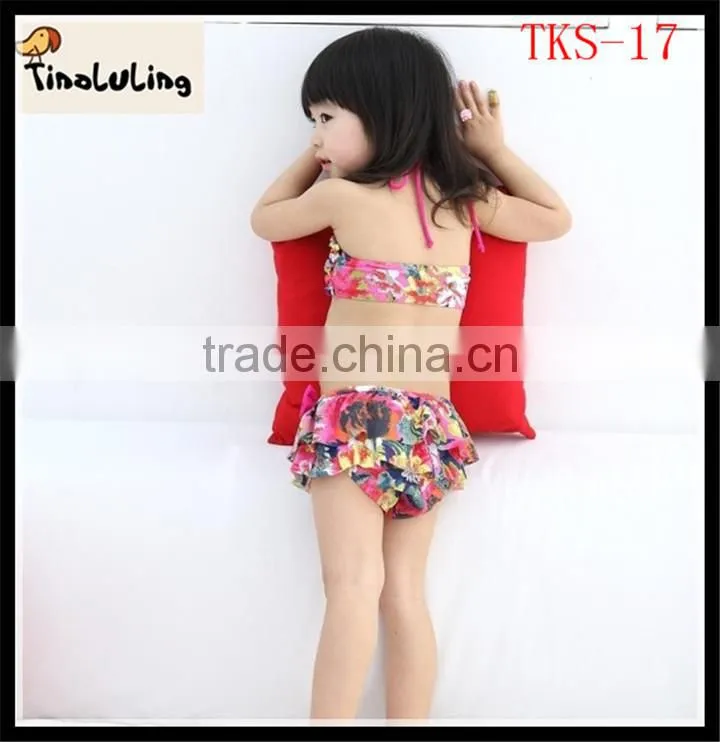 2014 kids girls swimwear sexy swimwear for kids beachwear