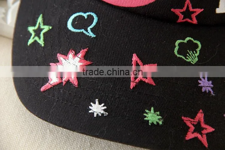 2015 new design star printing image children cap for children