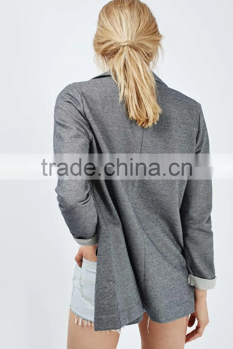 Latest design lady blazer boy friend jacket women