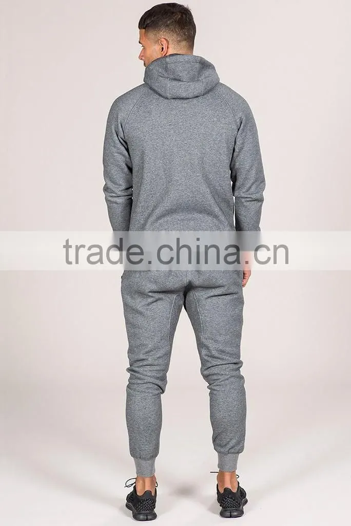 High Quality Long Sleeve Zipped Pockets Mens Track Top Plain Tracksuit