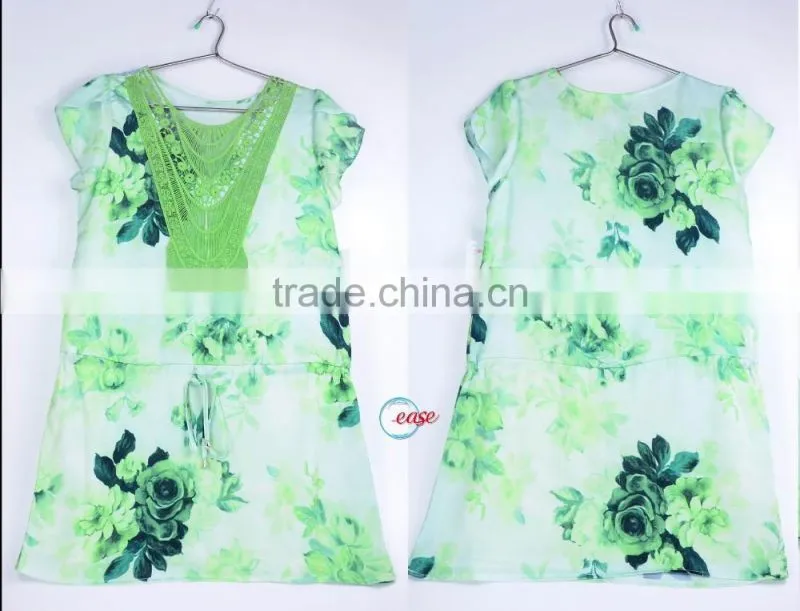 teenager summer thin skirt print sweater