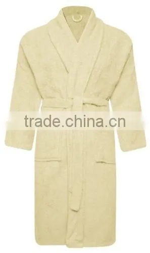 Wholesale adults 100% cotton terry bathrobe